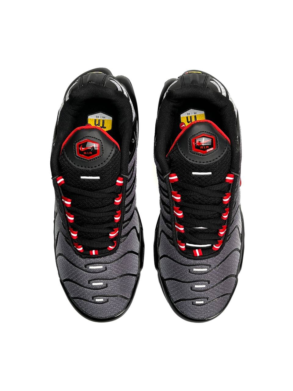 Nike Air Max Tn Plus Silver Red Logo