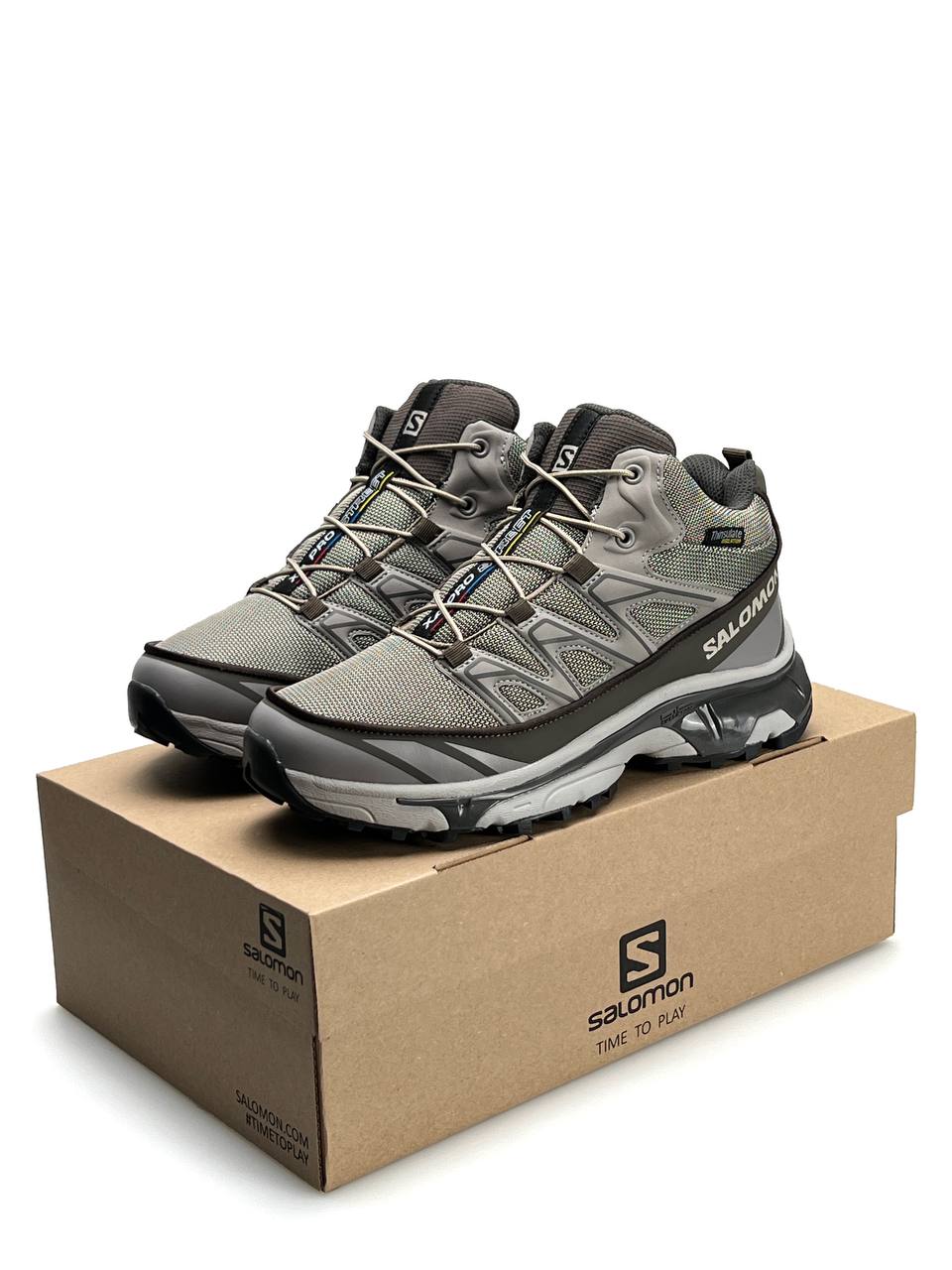 Salomon XT-6 Grey Brown Fur