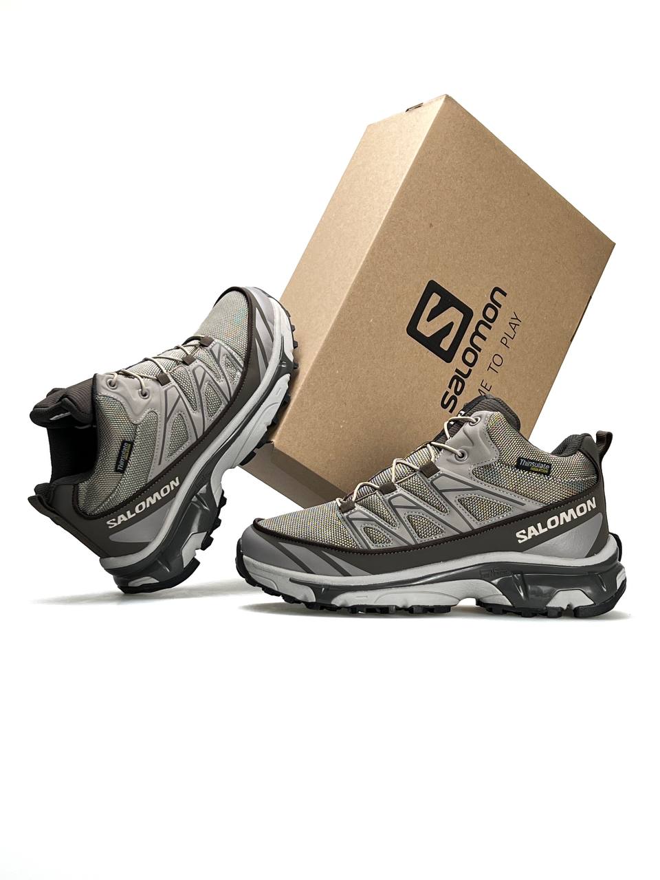 Salomon XT-6 Grey Brown Fur