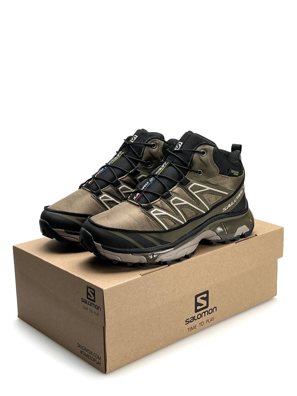 Salomon XT-6 Khaki Brown Fur