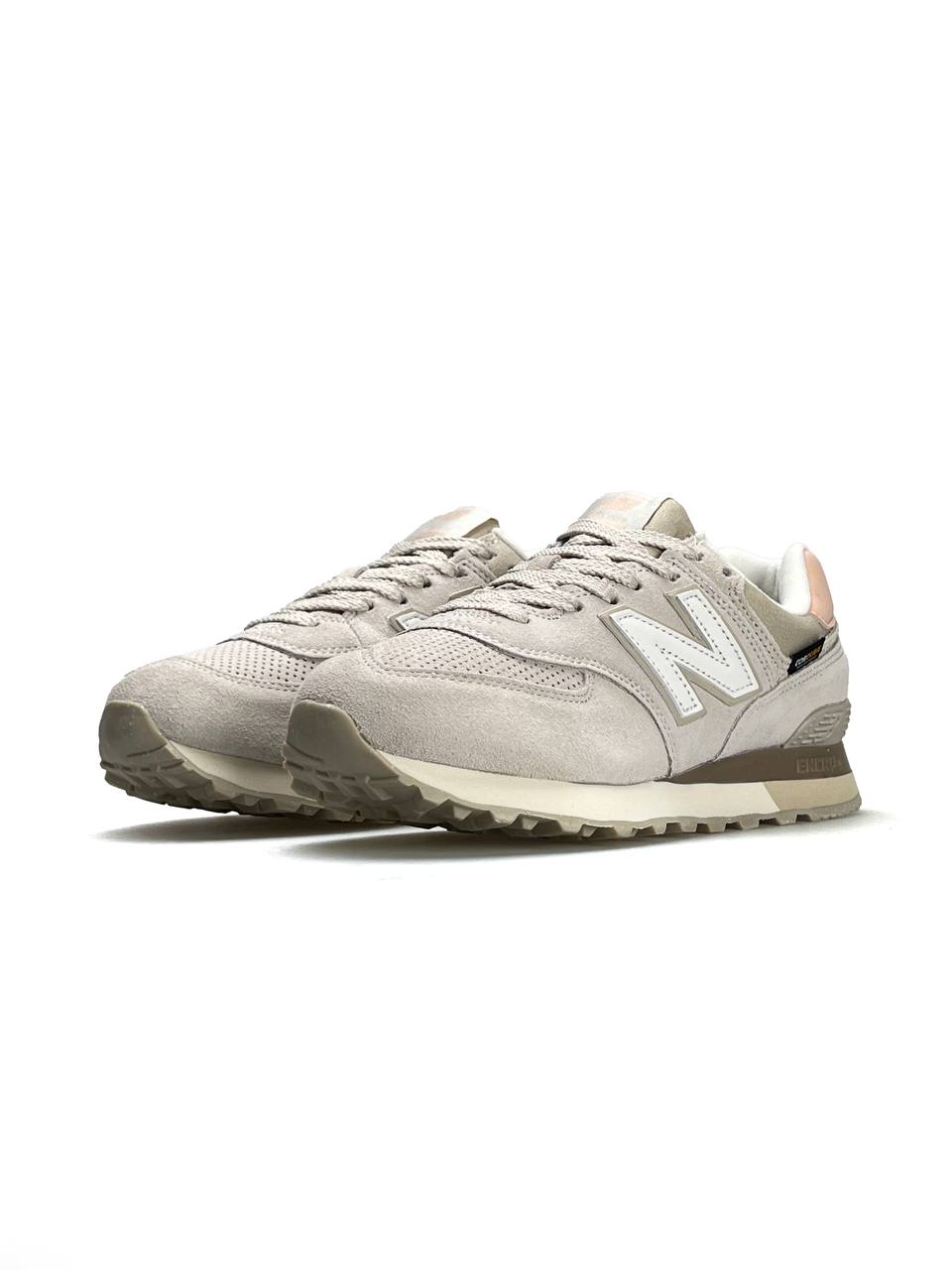 New Balance 574 Beige White Peach