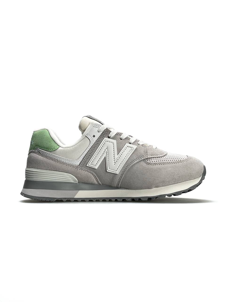 New Balance 574 Grey White Lime