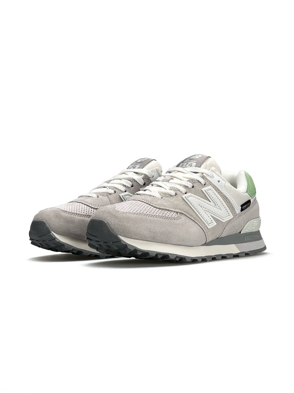 New Balance 574 Grey White Lime