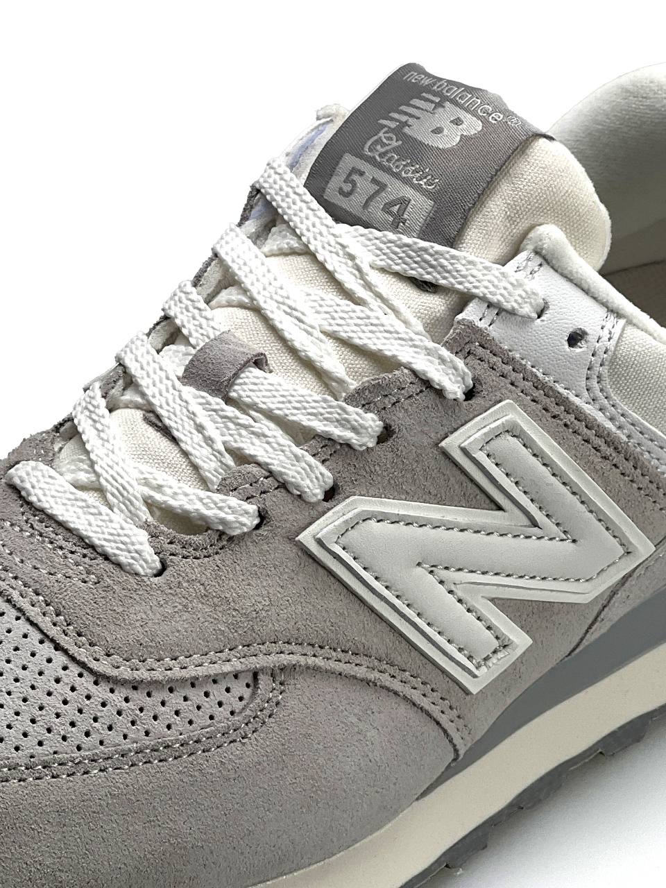 New Balance 574 Grey White Lime