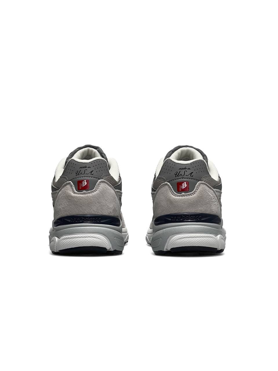 New Balance 990 Light Grey White Navy