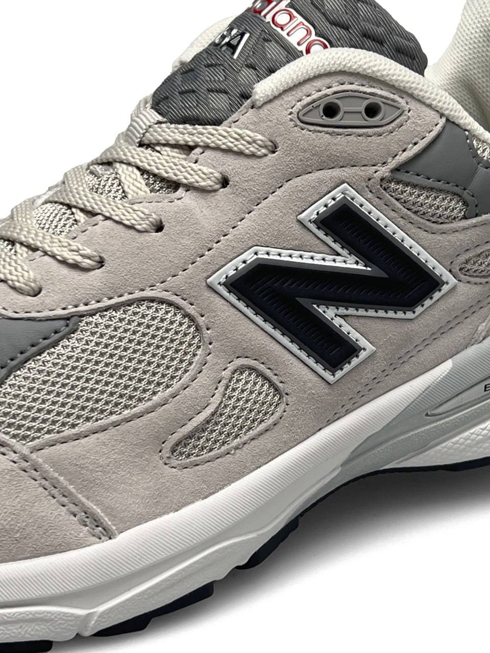 New Balance 990 Light Grey White Navy