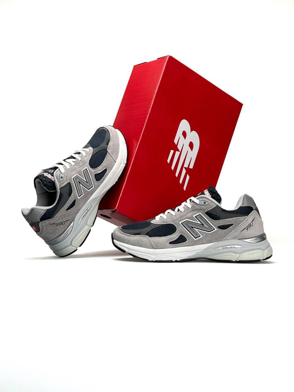 New Balance 990 New Grey Black White