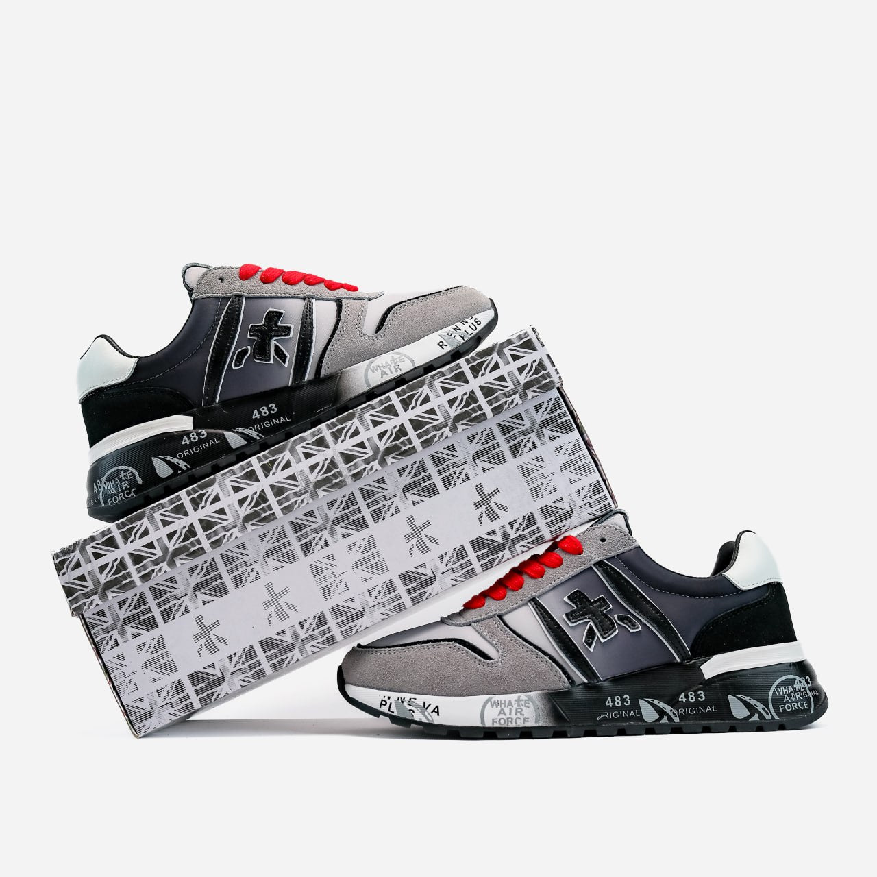 Premiata Mick Black Grey
