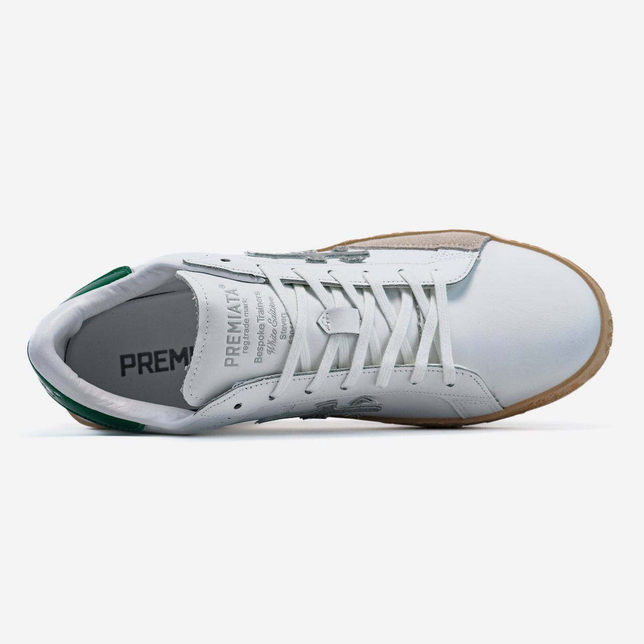 Premiata Steven White Beige Green