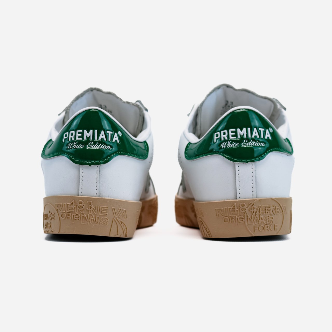 Premiata Steven White Beige Green