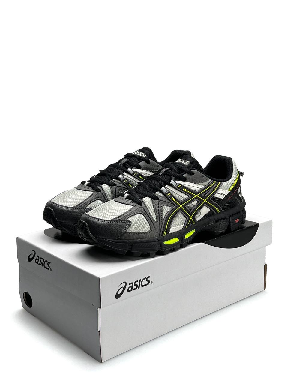 ASICS Gel-Kahana 8 Grey White Black Neon Lines