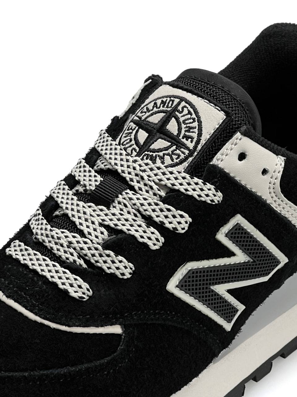 New Balance x Stone Island Black White