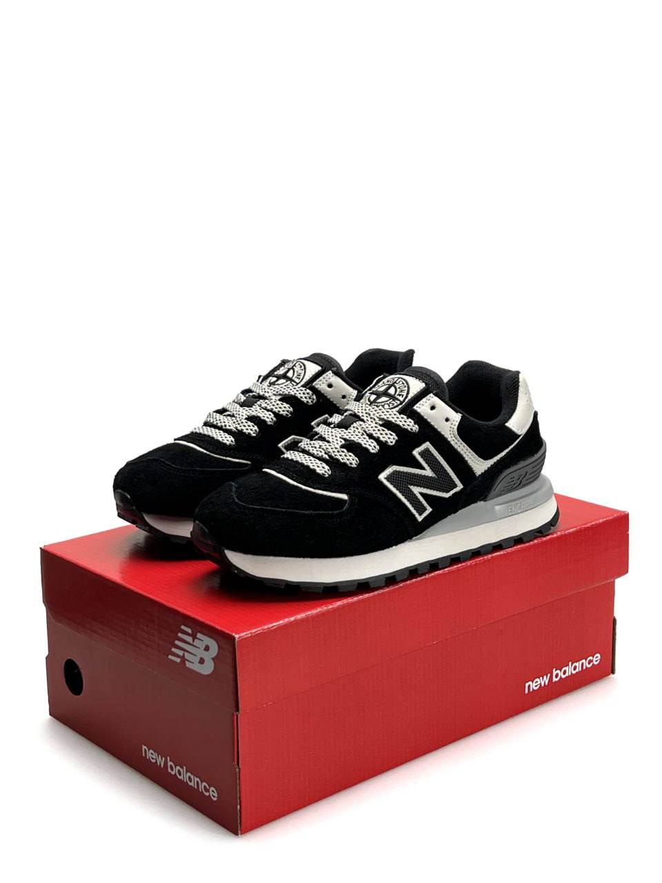 New Balance x Stone Island Black White