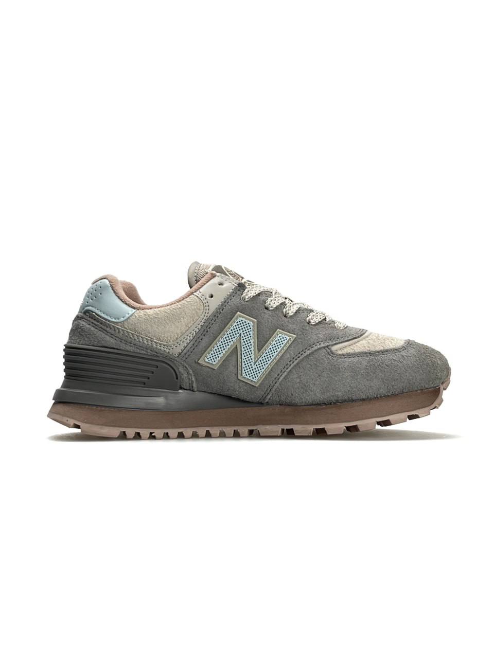 New Balance 574 x Stone Island Grey Pink