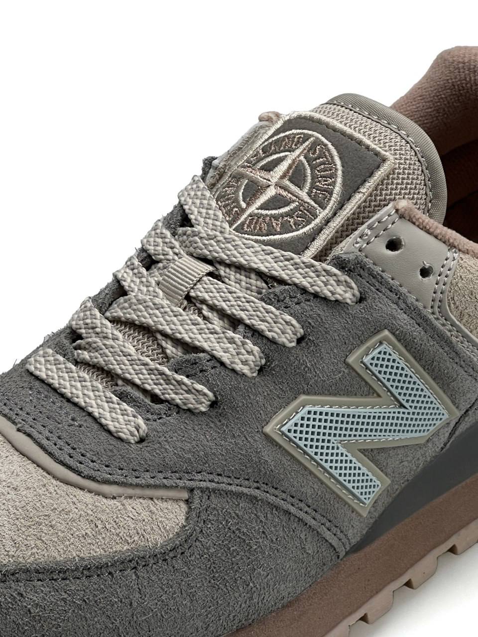 New Balance 574 x Stone Island Grey Pink