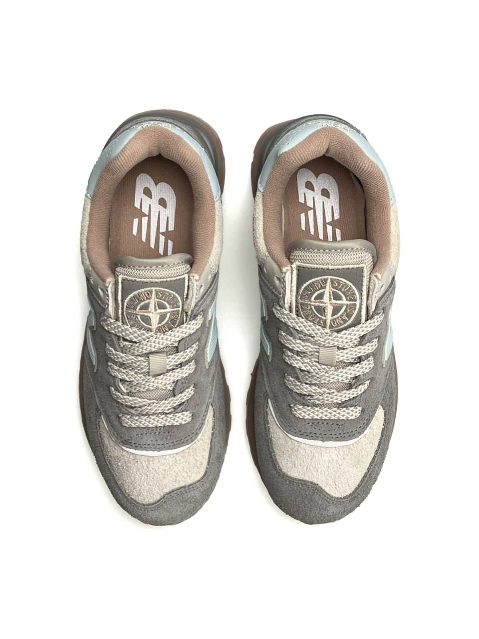 New Balance 574 x Stone Island Grey Pink