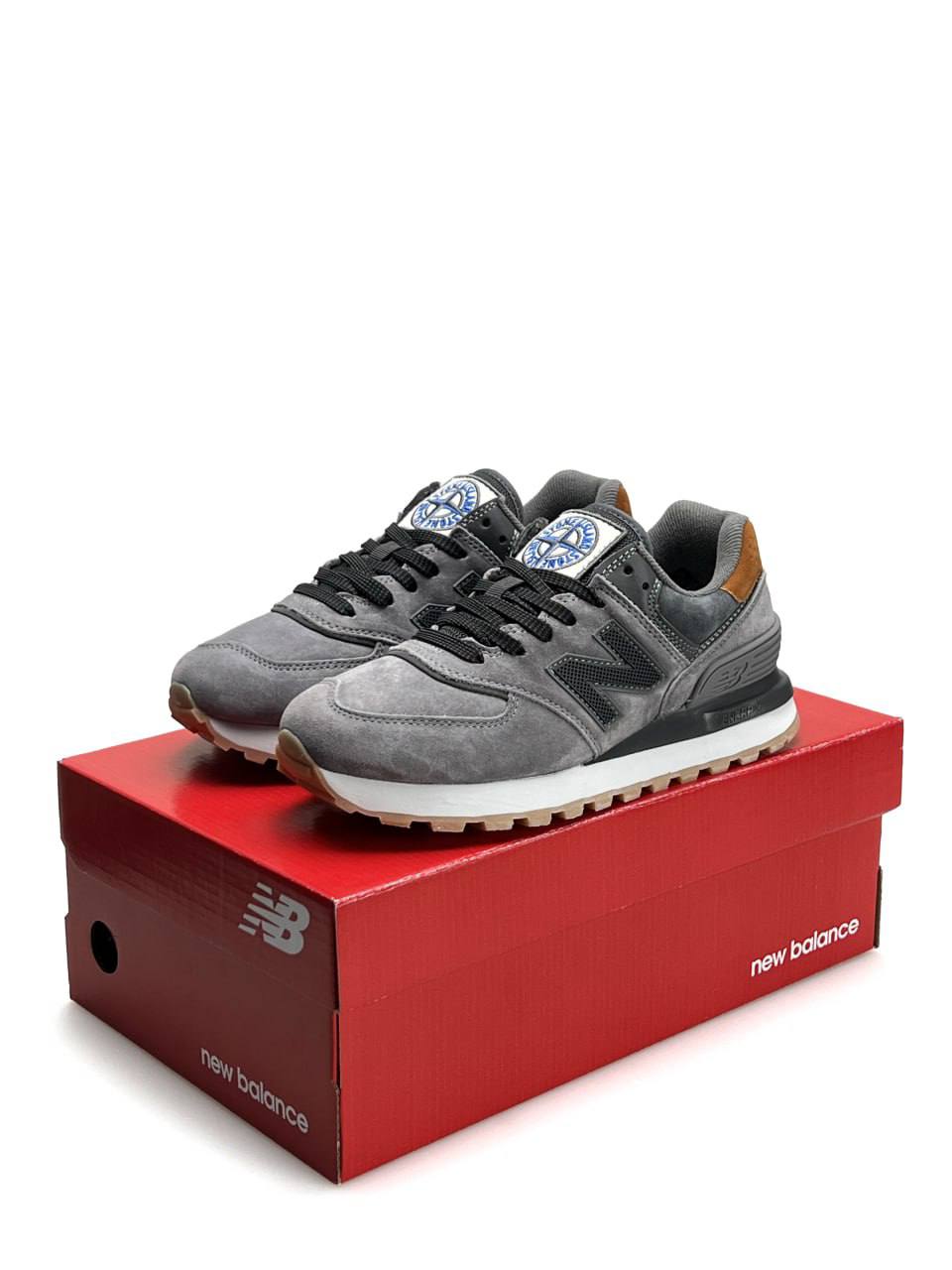 New Balance 574 x Stone Island Dark Gray