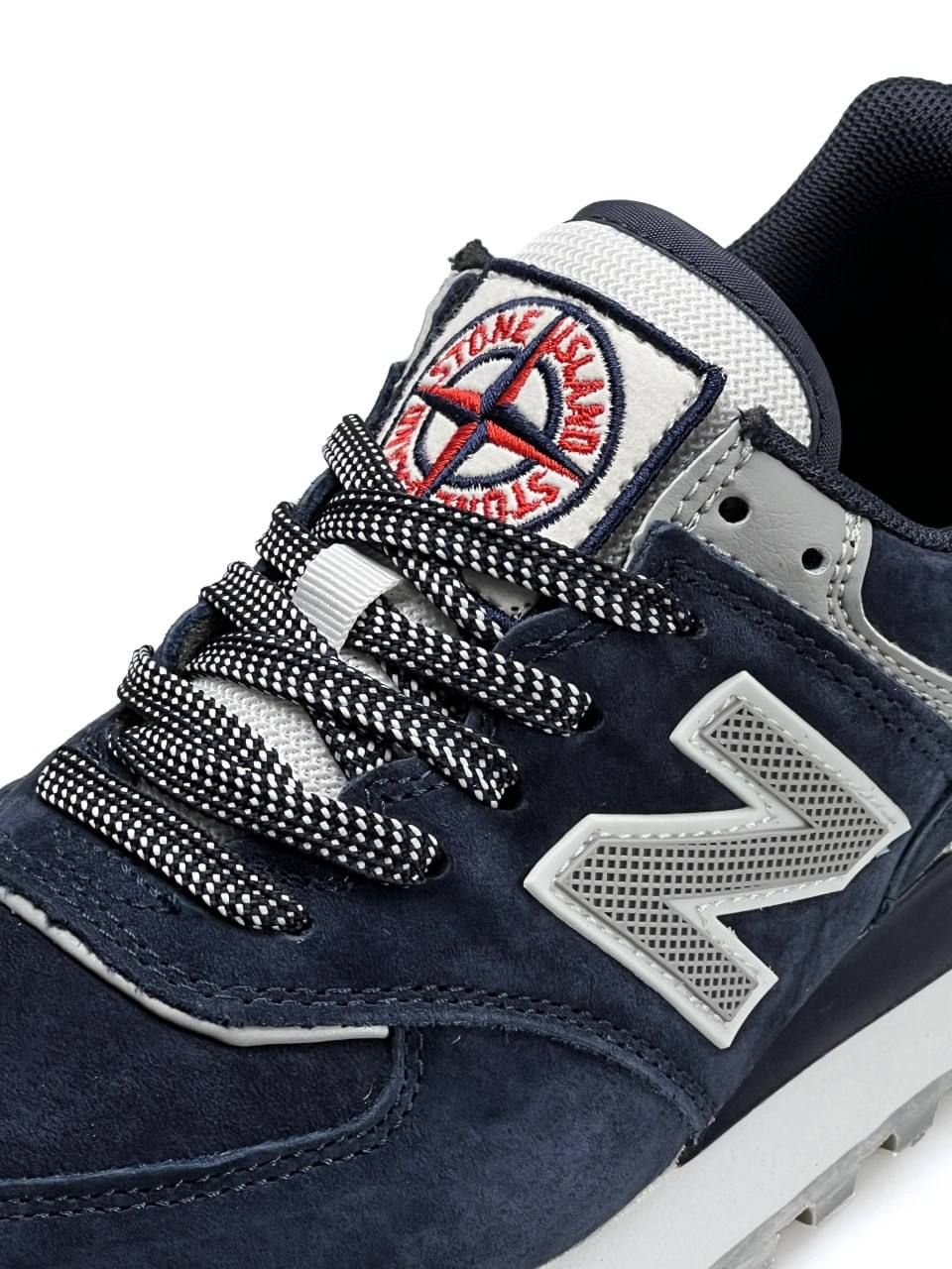 New Balance 574 x Stone Island Navy White