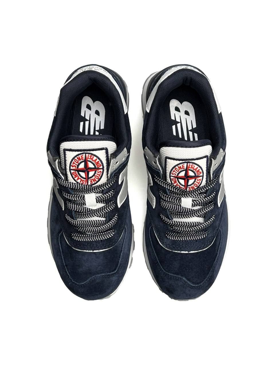 New Balance 574 x Stone Island Navy White