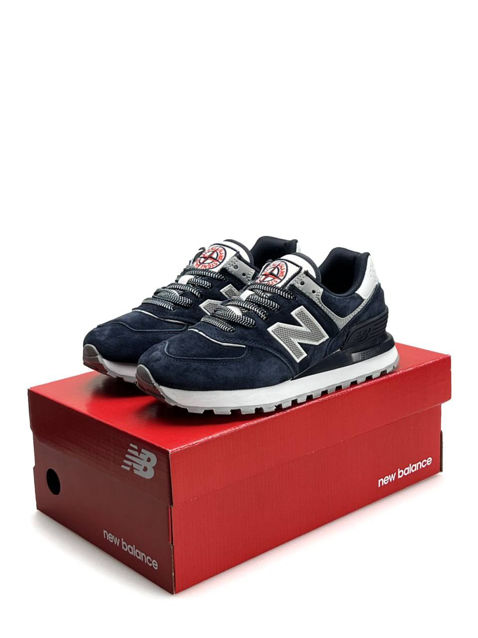 New Balance 574 x Stone Island Navy White