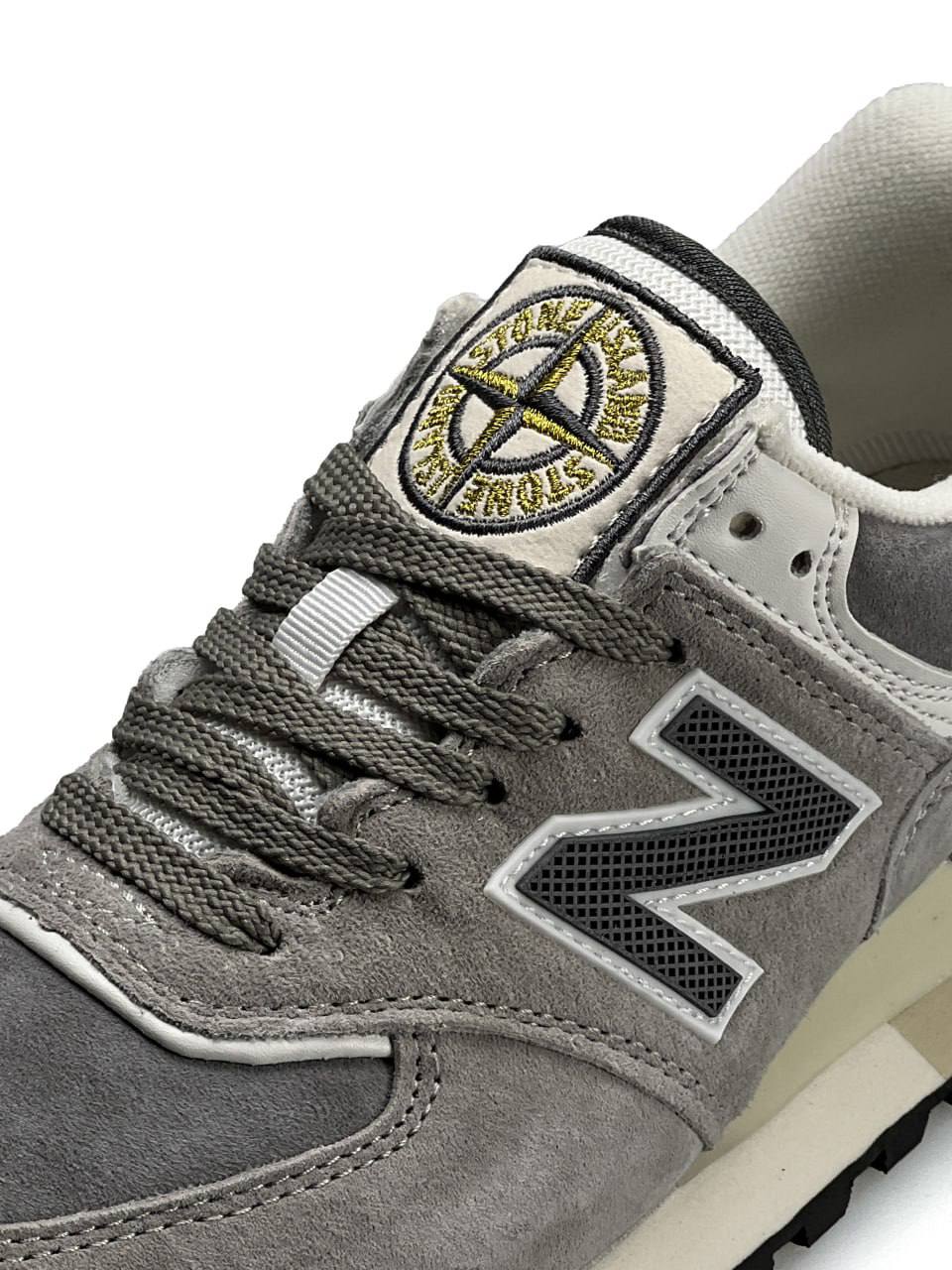 New Balance 574 x Stone Island Gray White