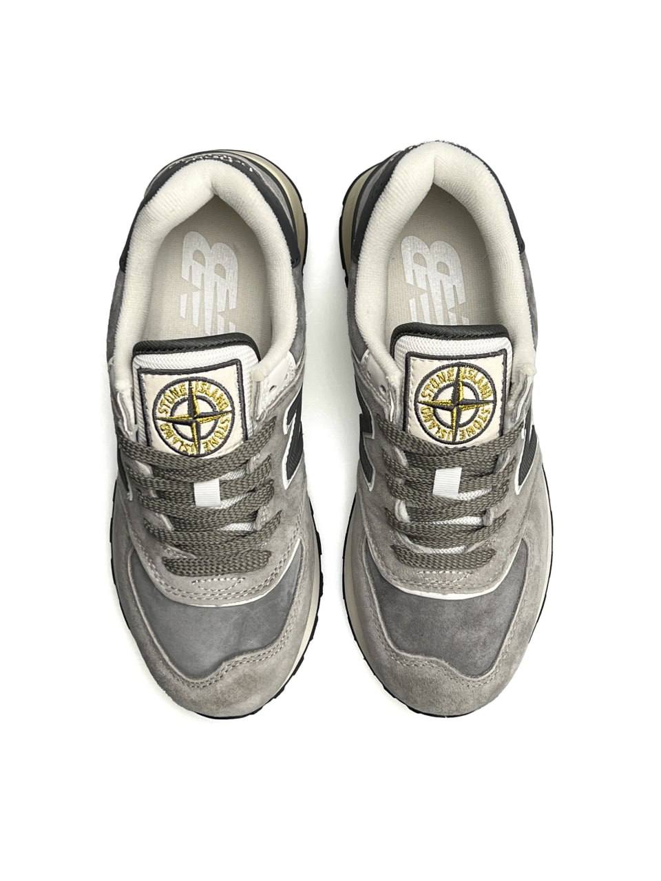 New Balance 574 x Stone Island Gray White