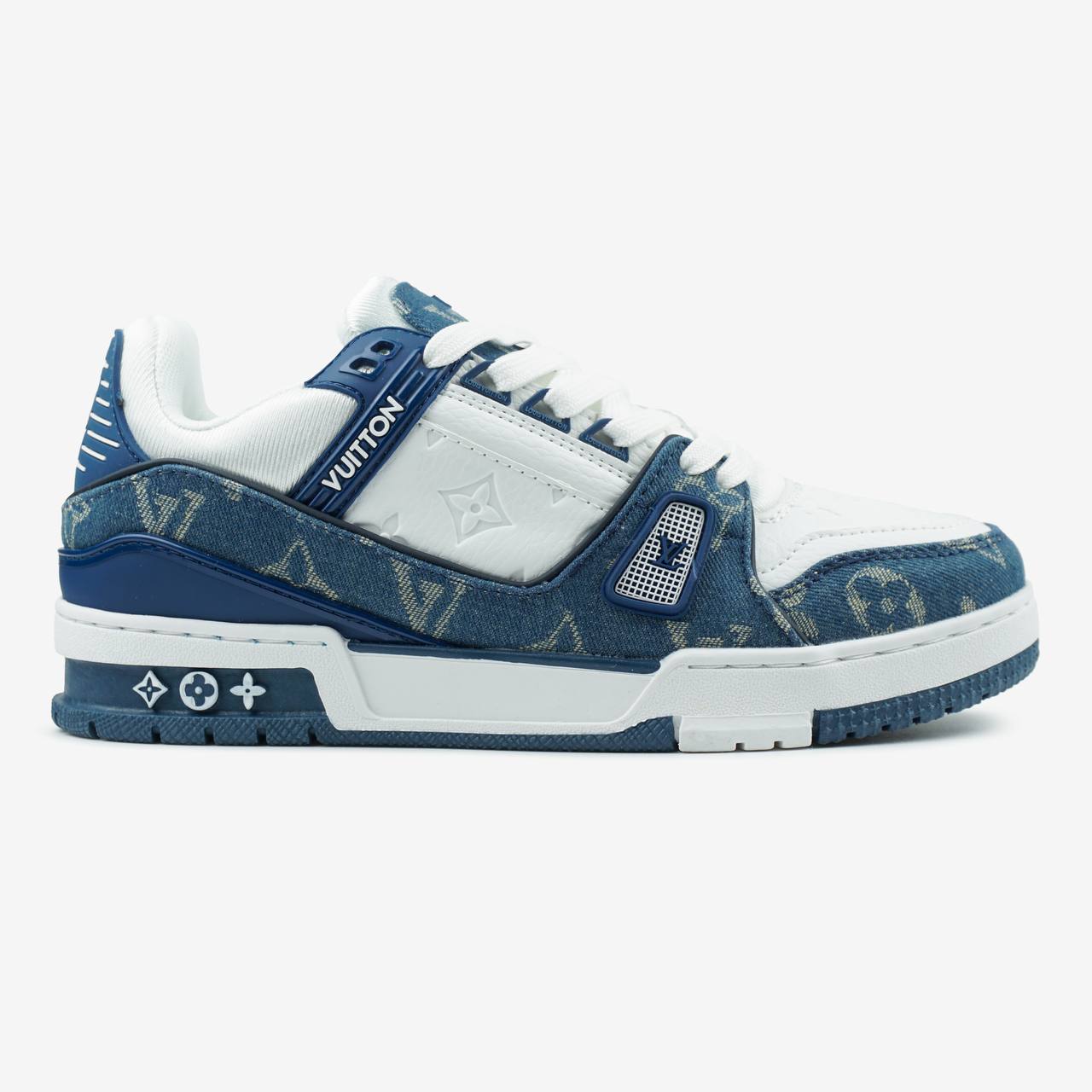 Louis Vuitton Trainer White Blue