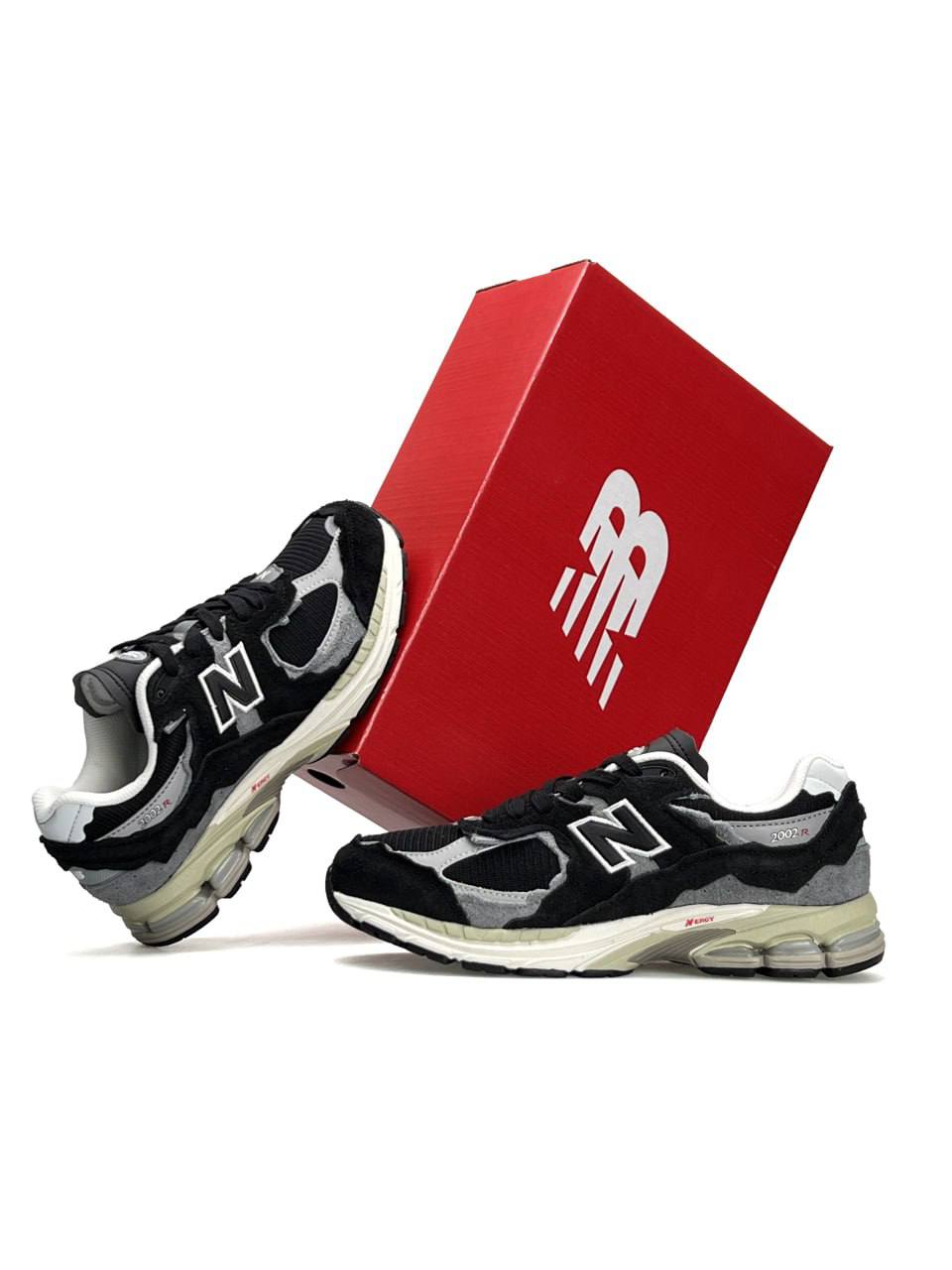 New Balance 2002R Black White