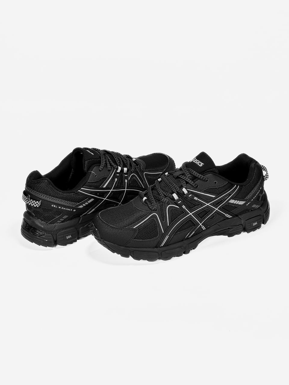 Asics Gel-Kahana 8 Black White Lines Big Size (Великан)