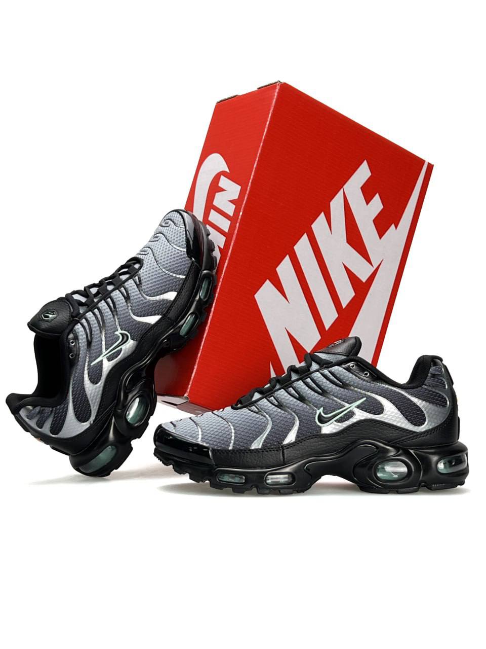 Nike Air Max Plus New Black Grey Silver