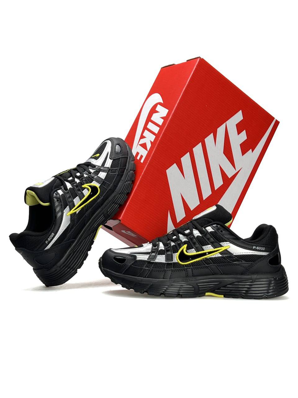 Nike P-6000 Black Silver Lime