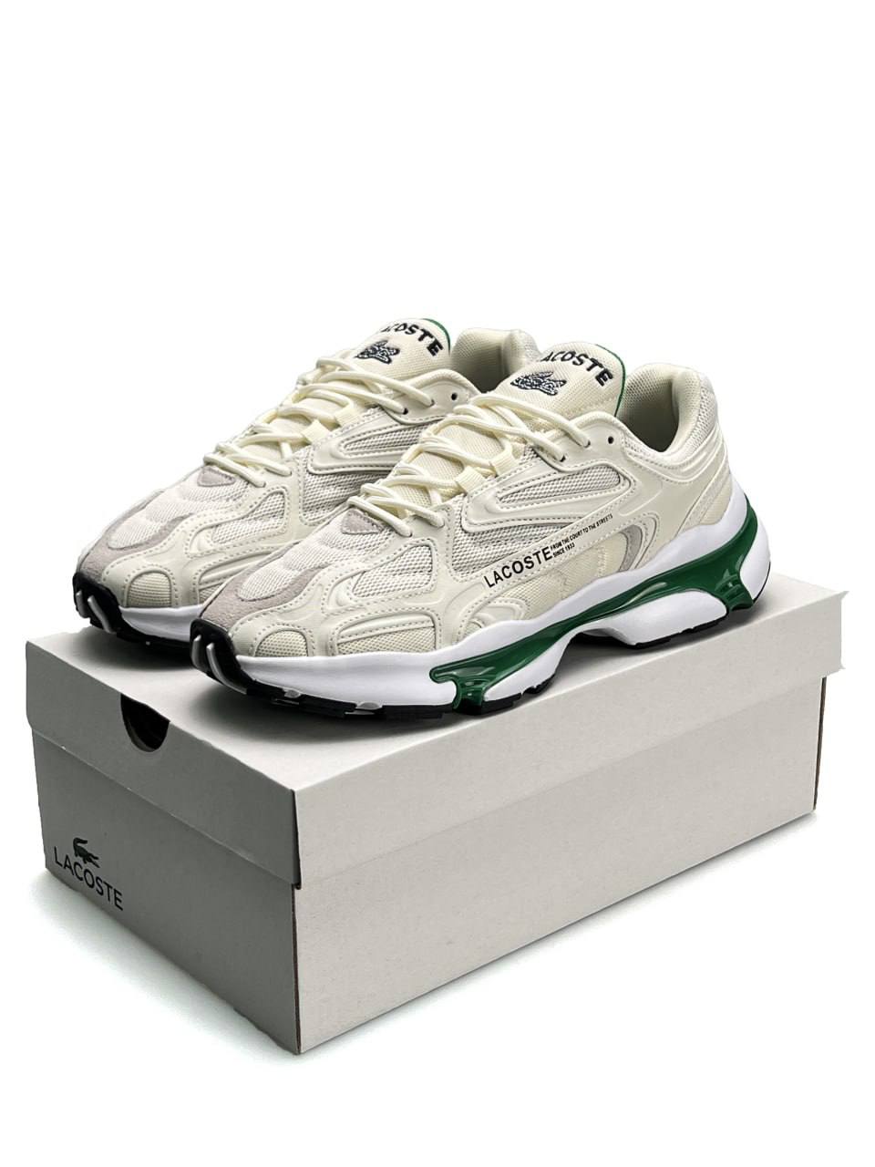 Lacoste L003 2K24 Beige White Green