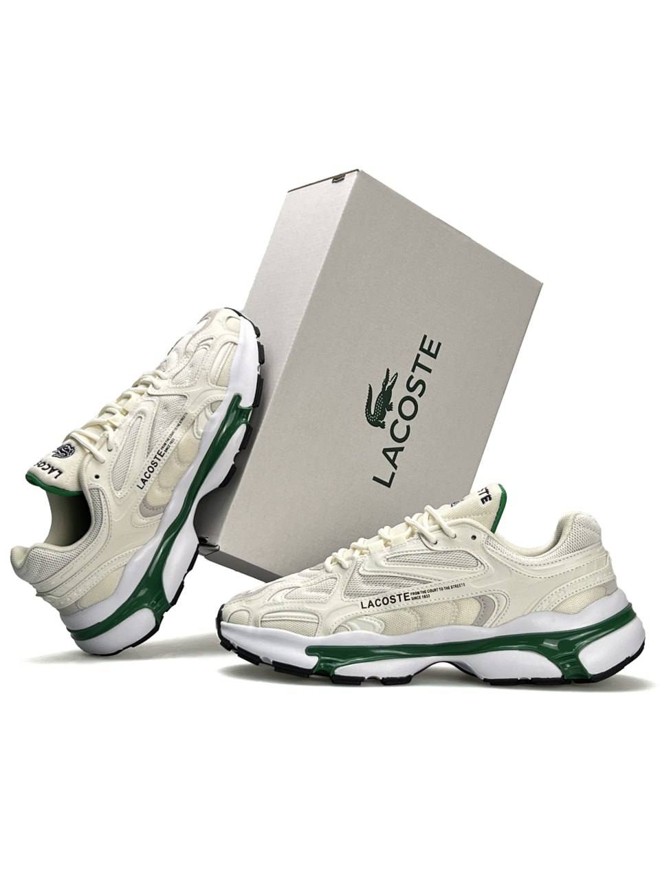 Lacoste L003 2K24 Beige White Green