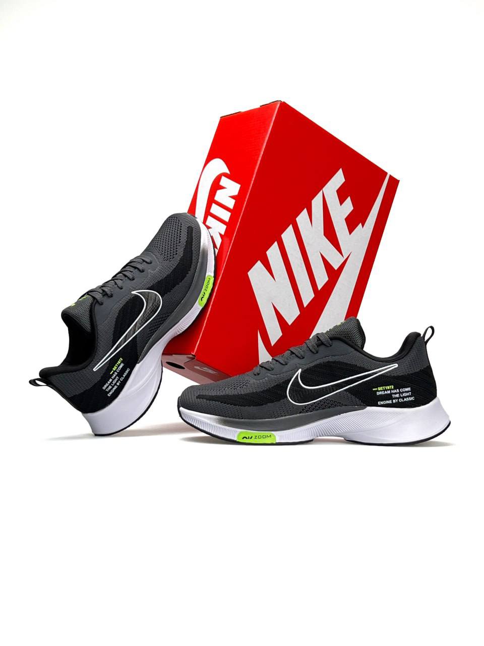 Nike Zoom Running Grey Black White