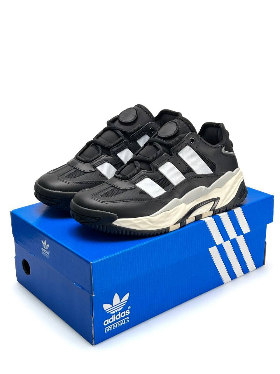 Adidas Niteball Black White Leather