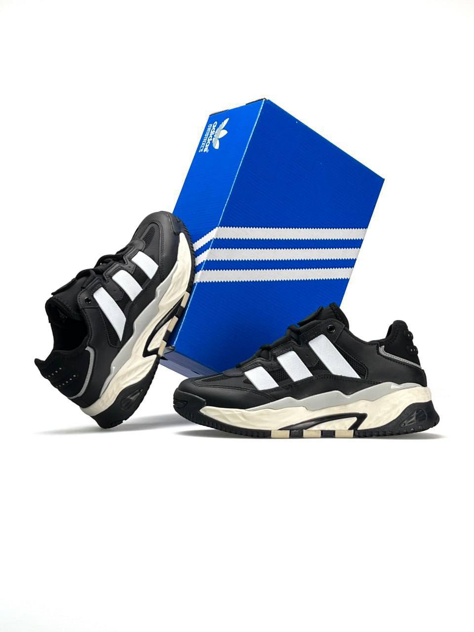 Adidas Niteball Black White Leather