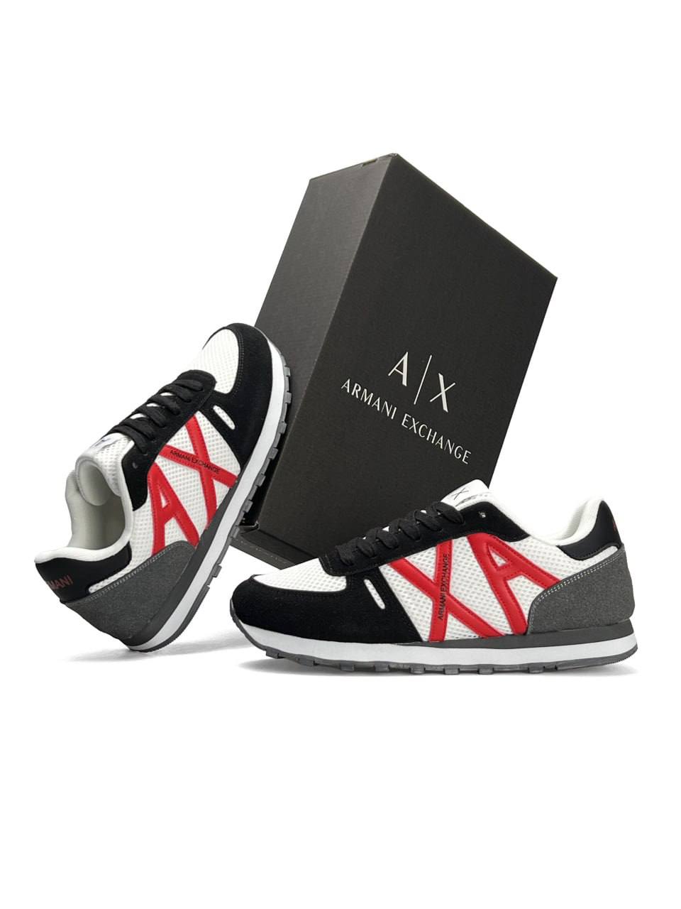 Armani Exchange Black White Red