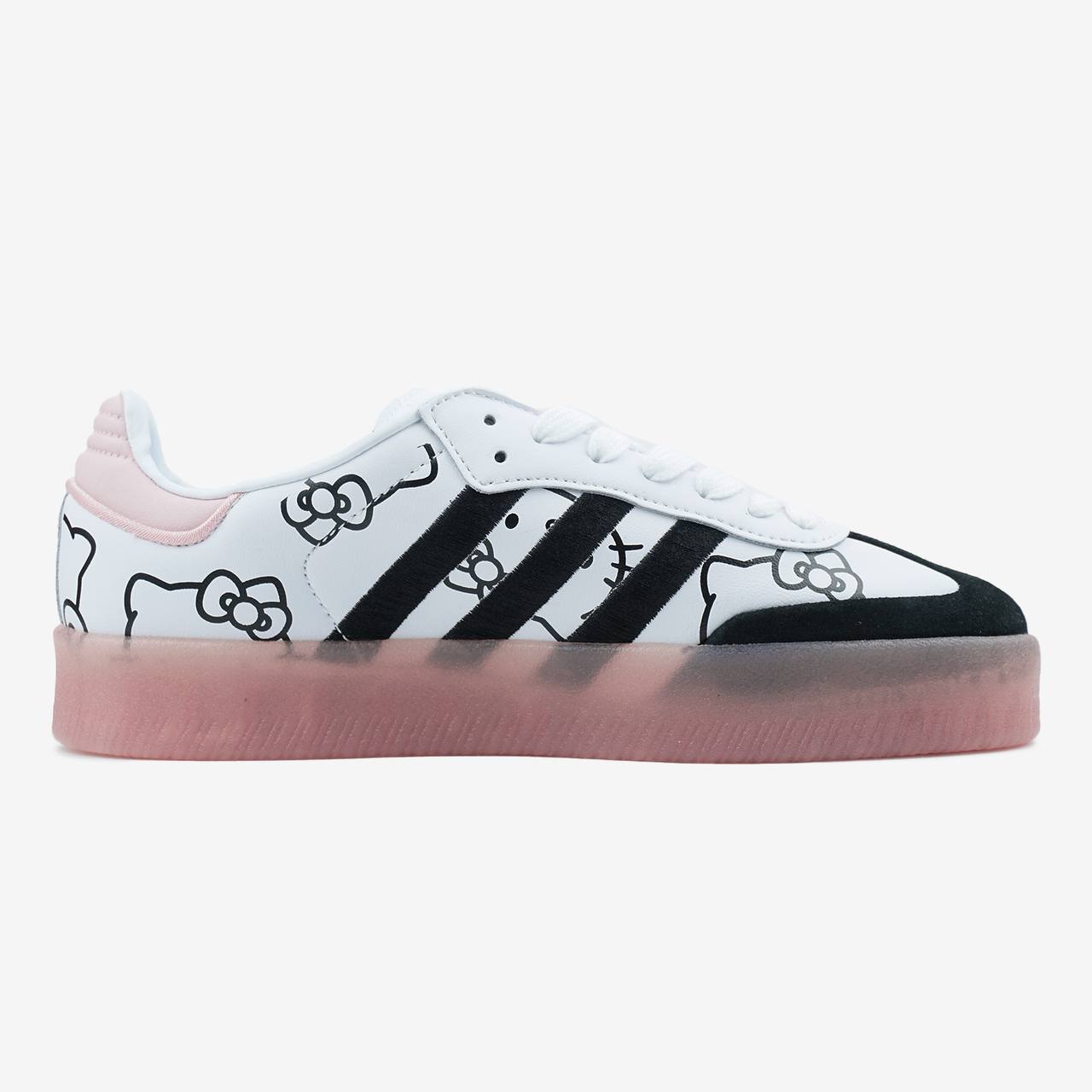 Adidas Samba XLG x Hello Kitty White Pink Black Platform