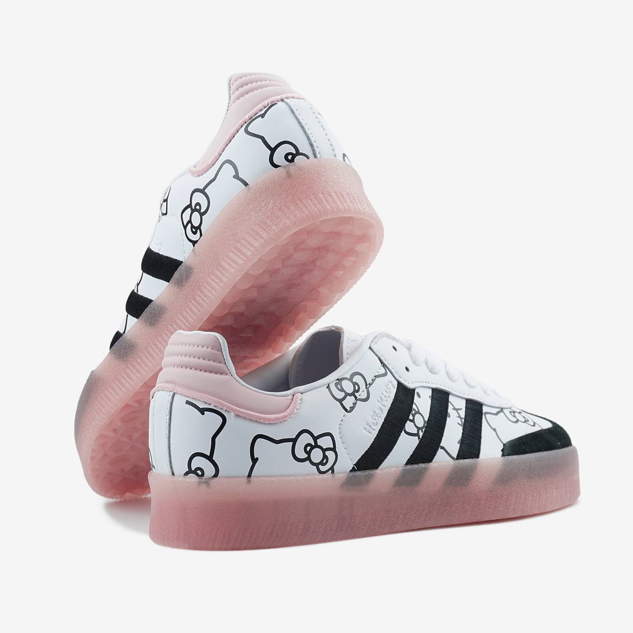 Adidas Samba XLG x Hello Kitty White Pink Black Platform