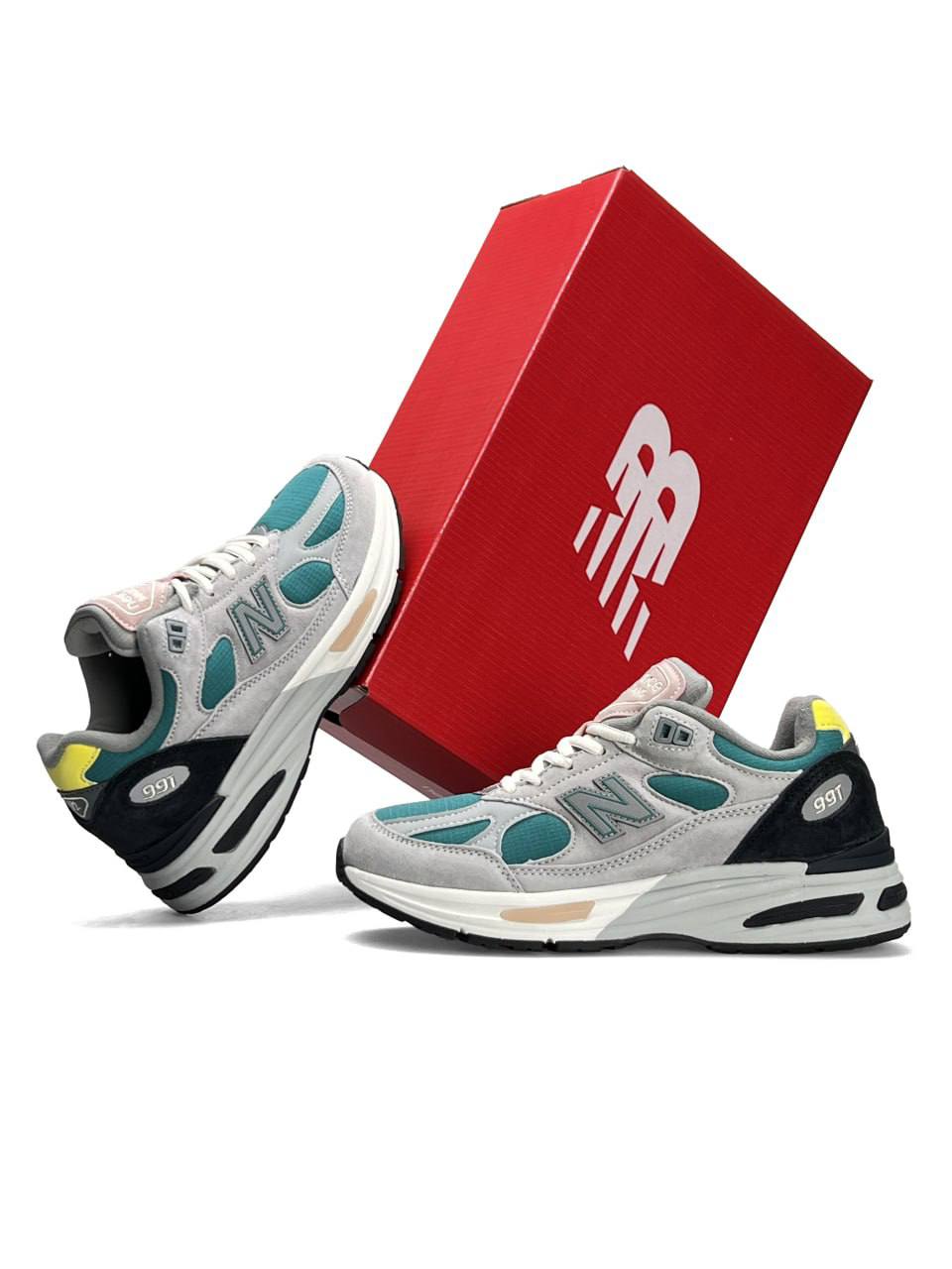 New Balance 991 Grey Turquoise