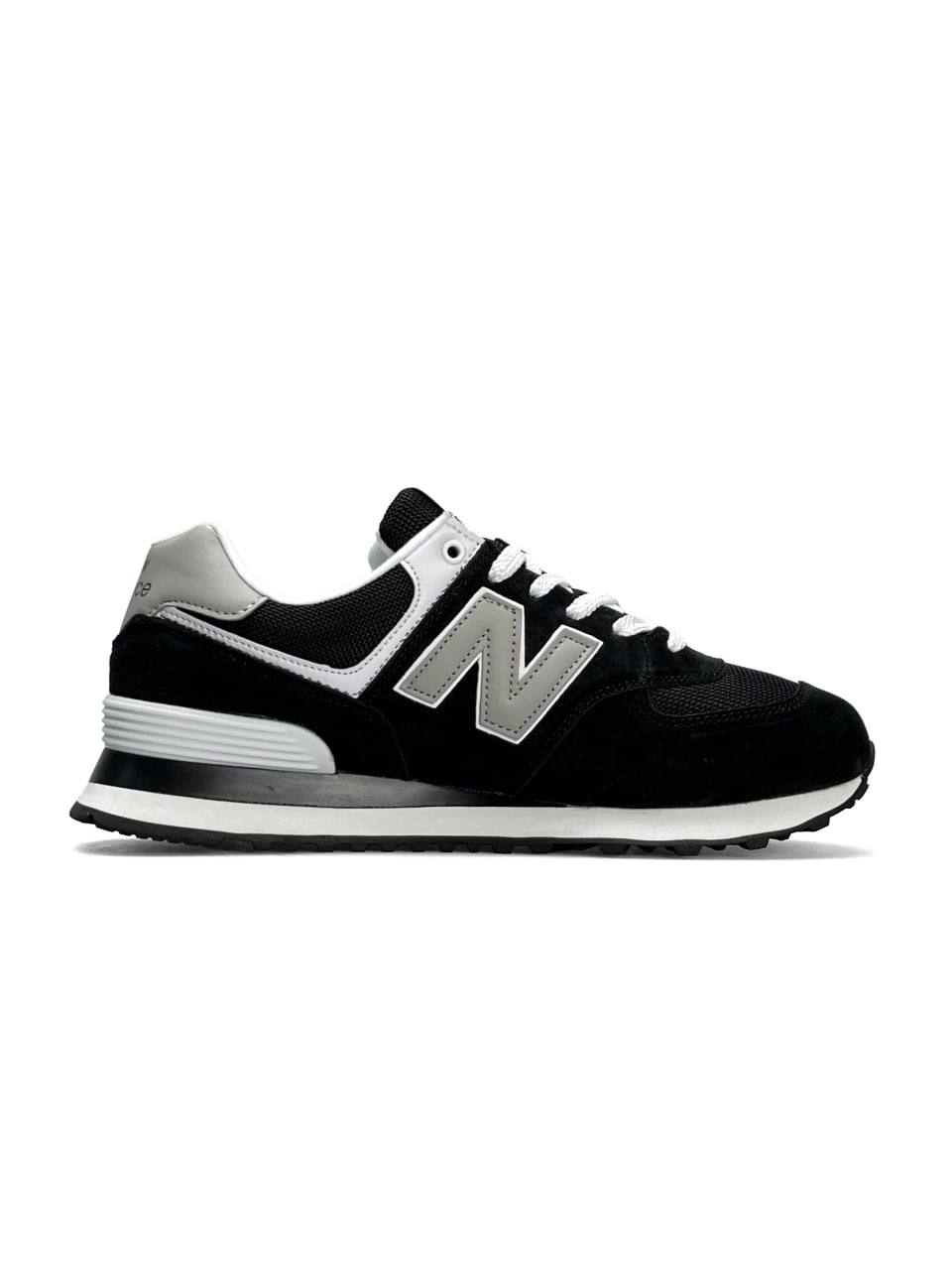 New Balance 574 Black Grey White