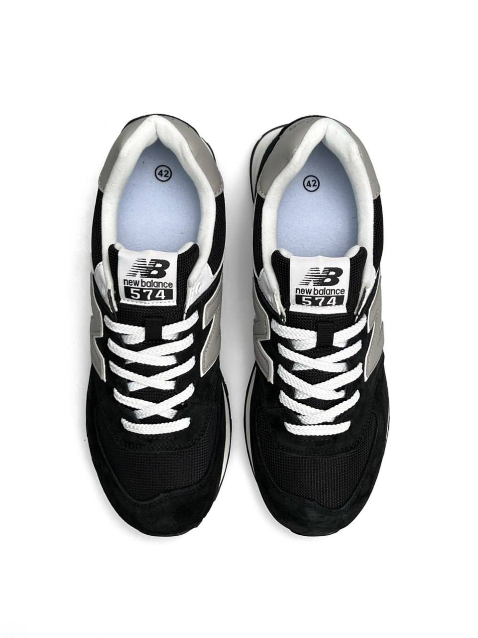 New Balance 574 Black Grey White