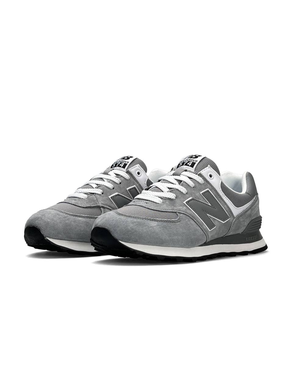 New Balance 574 Light Grey White