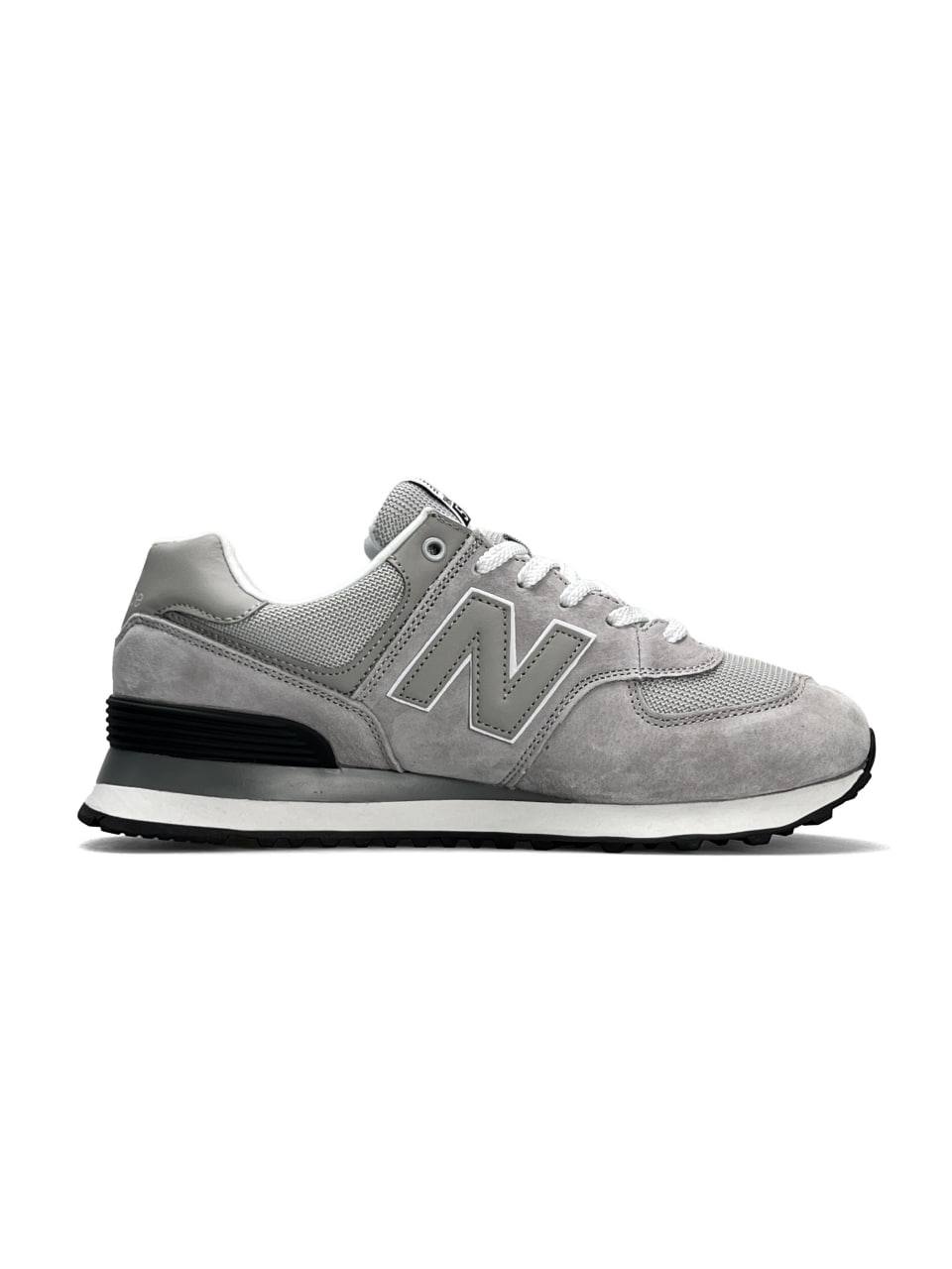 New Balance 574 Light Grey Black