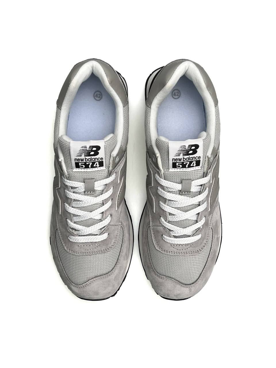 New Balance 574 Light Grey Black