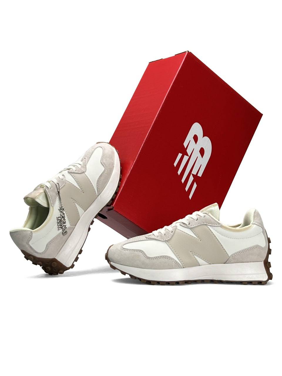 New Balance 327 Beige White