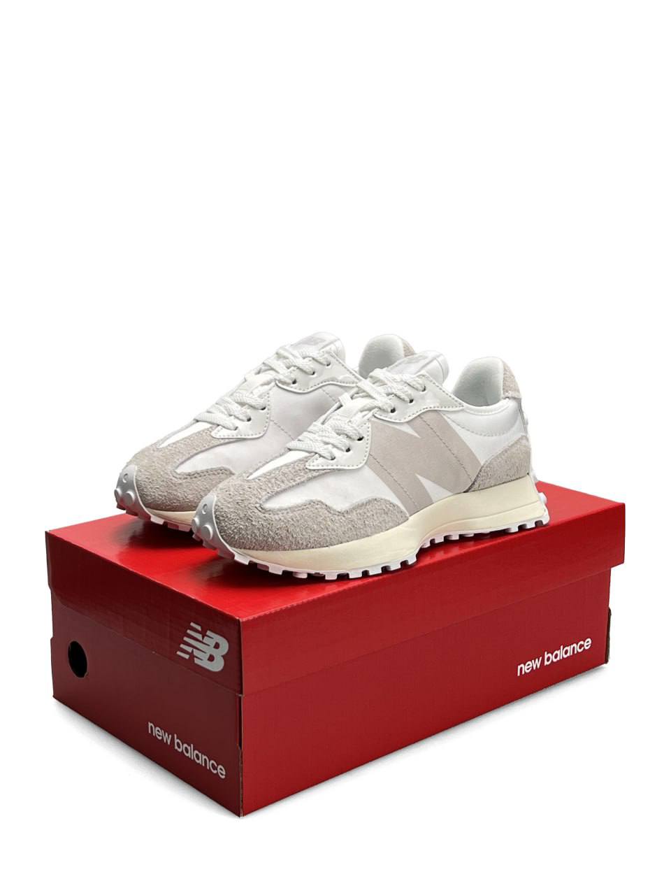 New Balance 327 Light Grey White