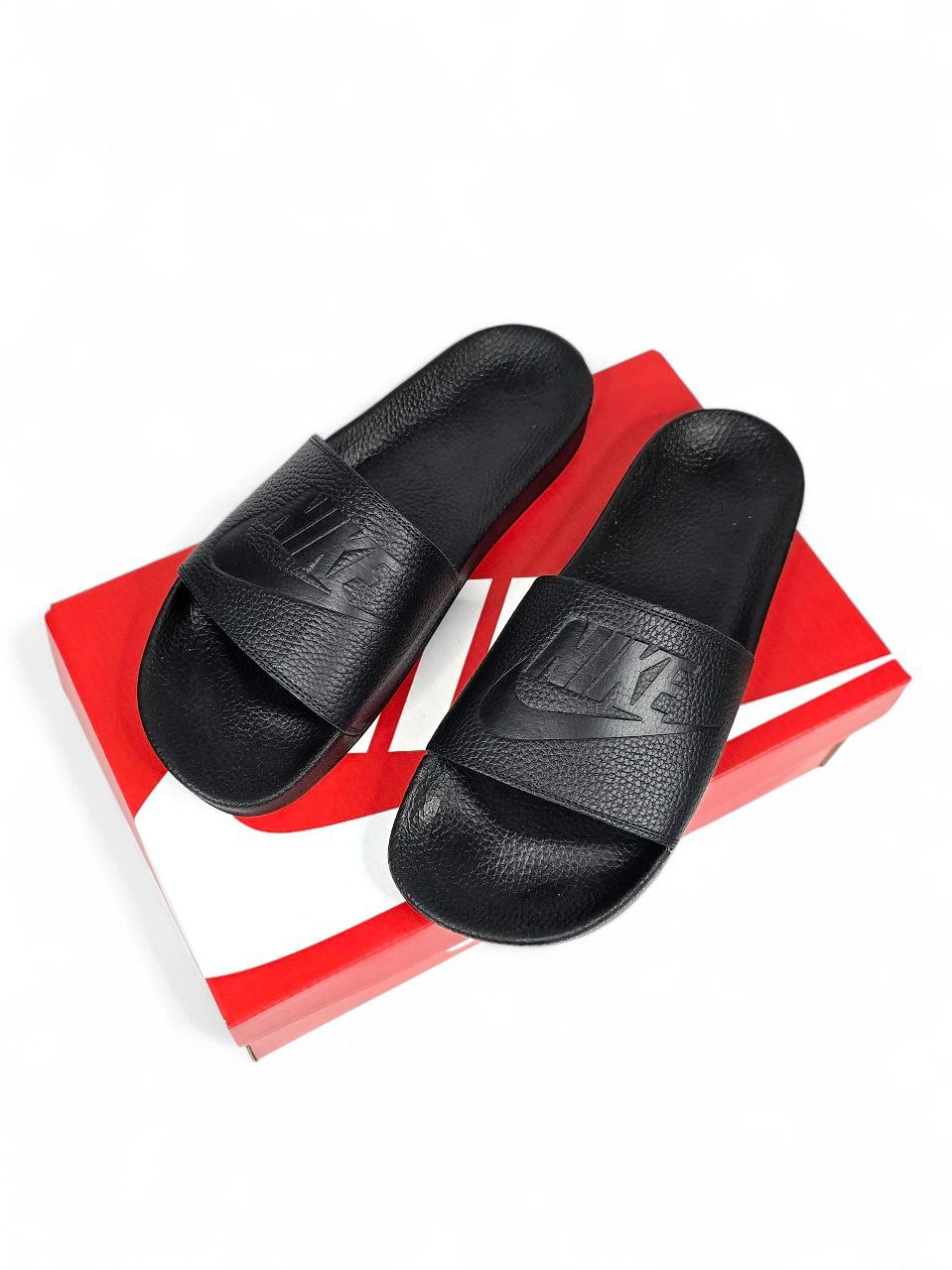 Nike Slides Leather Black