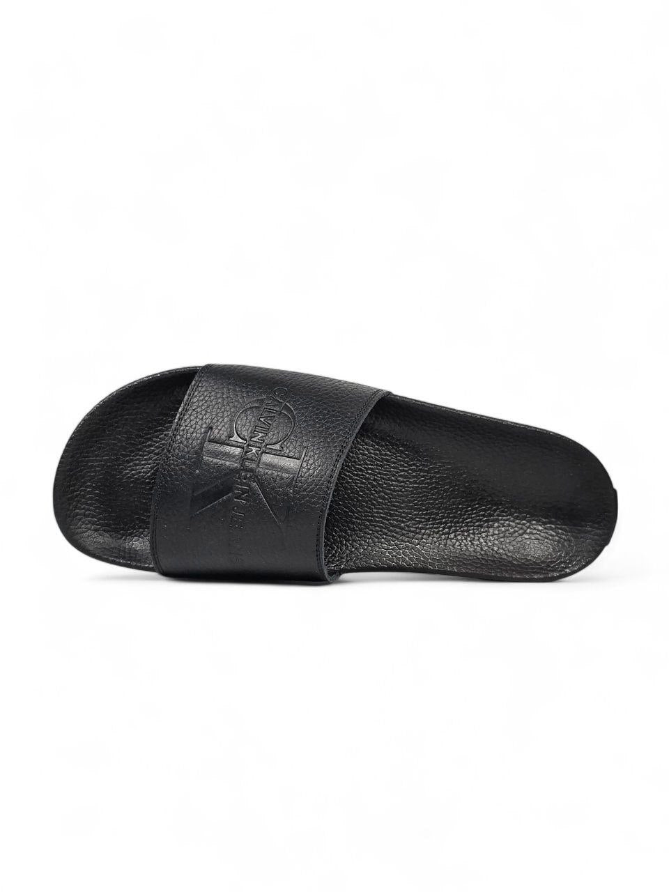 Calvin Klein Slides Leather Black