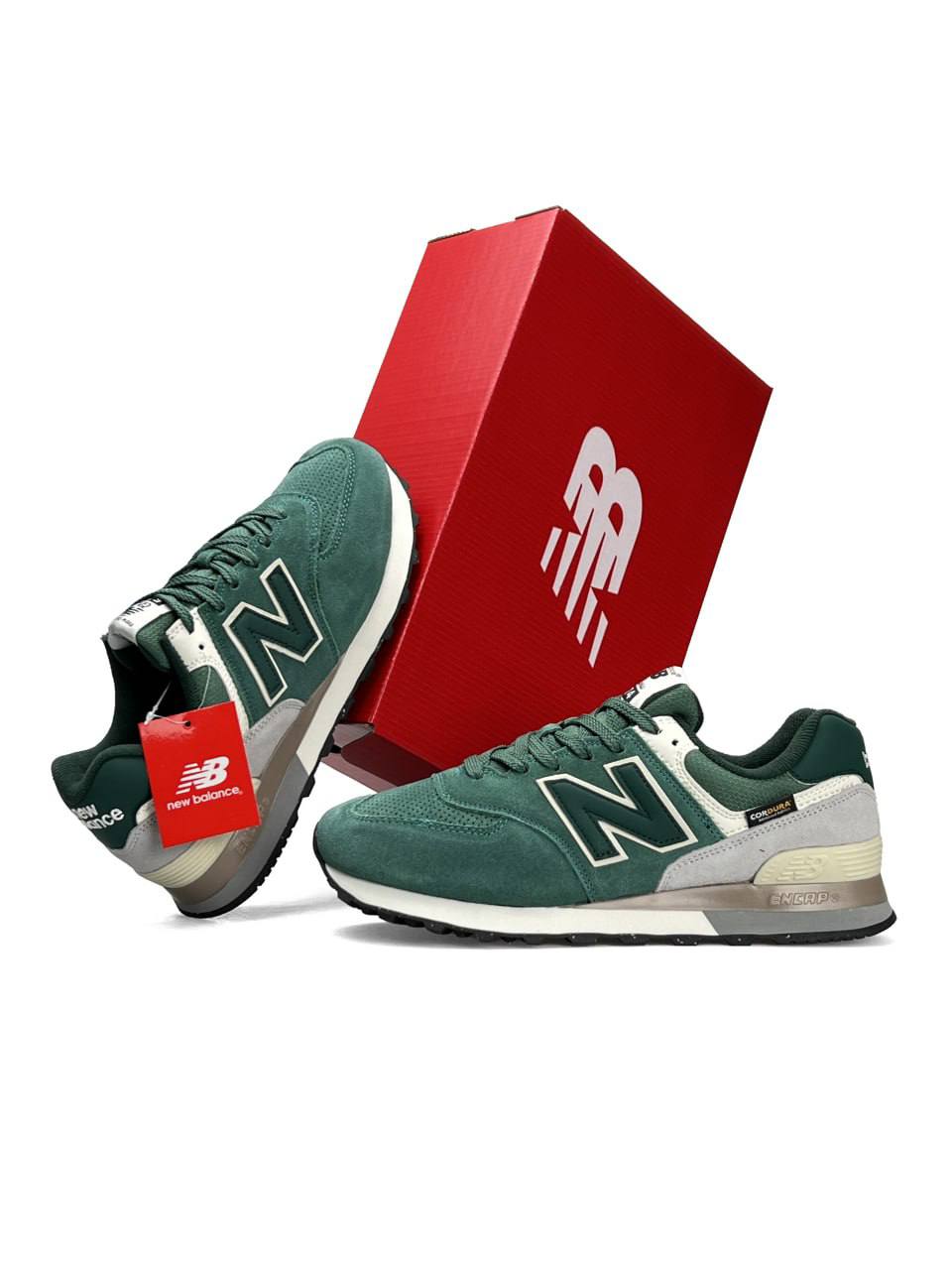 New Balance 574 Green Grey Cordura
